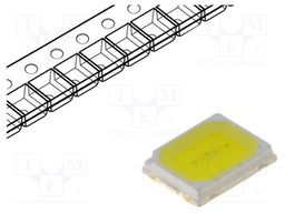 LED; SMD; 2835; white cold; 20(typ)lm; 4500-7000K; 80; 120°; 60mA