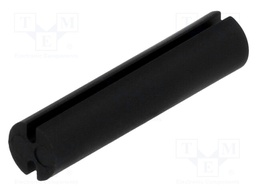 Spacer sleeve; LED; Øout: 5mm; ØLED: 5mm; L: 22mm; black; UL94V-2