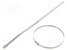 Cable tie; L: 521mm; W: 7.9mm; stainless steel AISI 304; 2kN
