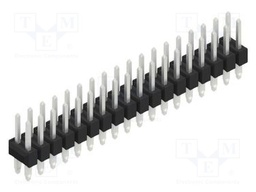 Connector: pin strips; pin header; male; PIN: 36; 2.54mm; THT; 2x18