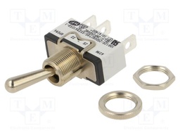 Switch: toggle; Pos: 3; SP3T; ON-OFF-ON; 10A/250VAC; 5A/24VDC; 600H