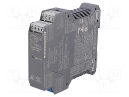 Converter: RS422/RS485 separator-power supply; DIN; 0/4÷20mA