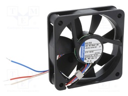 Fan: DC; axial; 60x60x15mm; 29m3/h; 27dBA; slide bearing; 3900rpm