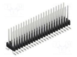 Connector: pin strips; pin header; male; PIN: 46; 1.27mm; SMT; 2x23