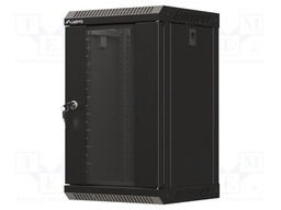 Enclosure: rack cabinet; Standard: 10"; 9U; black; Z: 300mm; X: 300mm