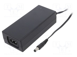 Power supply: switched-mode; 12VDC; 5A; Out: 5,5/2,5; 60W; desktop