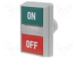 Switch: push-button; 22mm; Works with: TC-1C2