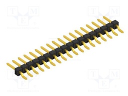 Connector: pin strips; pin header; male; PIN: 18; 2.54mm; SMT; 1x18