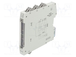 For DIN rail mounting; IP20; 12.5x107.5x116mm; Temp: -40÷60°C