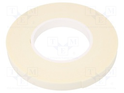 Tape: fixing; W: 15mm; L: 11m; Thk: 1mm; two-sided adhesive; white