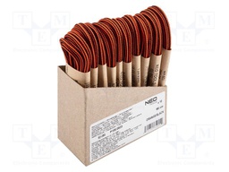 Shoelaces; orange-black; polyester; 150mm