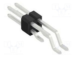 Connector: pin strips; pin header; male; PIN: 4; 1.27mm; SMT; 2x2