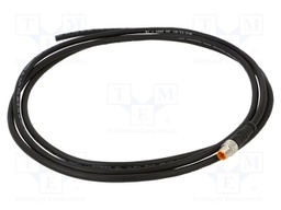 Connection lead; M8; PIN: 3; straight; 2m; plug; 50VAC; 4A; -25÷80°C