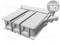 Plug; wire-board; female; DYNAMIC D-3200; 5.08mm; PIN: 3; for cable