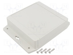 Enclosure: multipurpose; X: 140mm; Y: 141mm; Z: 37mm; 1555F; ABS; grey
