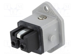 Connector: rectangular; ST; socket; female; PIN: 2; coded; tinned