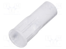 Fibre for LED; round; Ø3.2mm; Front: flat; straight