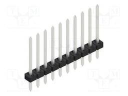 Connector: pin strips; pin header; male; PIN: 10; 2mm; THT; 1x10