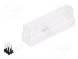 Connector: pin strips; pin header; male; PIN: 6; 2.54mm; SMT; 2x3