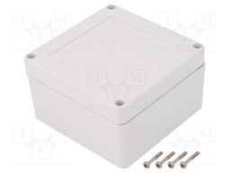 Enclosure: multipurpose; X: 105mm; Y: 105mm; Z: 60mm; ZP; ABS; gasket