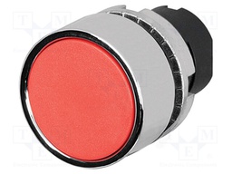 Switch: push-button; 22mm; Stabl.pos: 2; red; none; IP65; flat; 46
