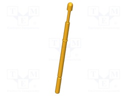 Test needle; Operational spring compression: 4mm; 8A; Ø: 2mm; 5N