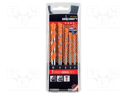 Drill set; Application: brick type materials; Pcs: 5; Mat: steel