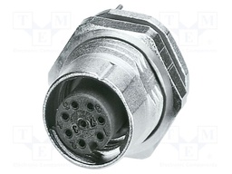 Connector: M12; socket; PIN: 8; female; 30V; straight; THT; A code