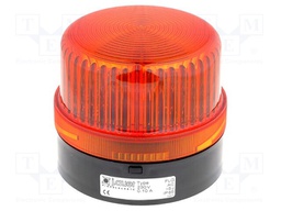 Signaller: lighting; flashing light; orange; Series: FLG; 230VAC