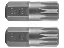 Screwdriver bit; spline (12-angles); XZN M12; Overall len: 30mm