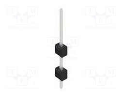Connector: pin strips; pin header; male; PIN: 1; 2.54mm; THT; 1x1