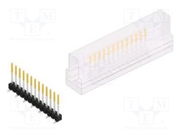 Connector: pin strips; pin header; male; PIN: 13; 2.54mm; SMT; 1x13