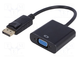 Adapter; D-Sub 15pin HD socket,DisplayPort plug; 0.15m