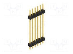 Connector: pin strips; pin header; male; PIN: 6; 2.54mm; THT; 1x6