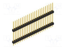 Connector: pin strips; pin header; male; PIN: 23; 2.54mm; THT; 1x23