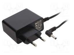 Power supply: switched-mode; constant voltage; 9VDC; 1A; 9W; plug