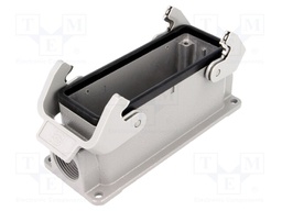 Enclosure: for rectangular connectors; Han; size 24B; closed