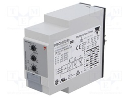 Programmable time switch; 0,1s÷100h; DPDT; 250VAC/8A,24VDC/5A