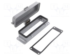 Enclosure: for HDC connectors; C146; size E24; for double latch