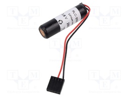 Battery: lithium; 1/2AA,1/2R6; 3.6V; 2600mAh; non-rechargeable