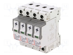 Surge arrester; Type 1+2; Poles: 4; 12.5kA; 320VAC; -10÷40°C; IP20