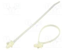 Cable tie; L: 130mm; natural; polyamide; 196N; Ømax: 27mm; UL94V-2