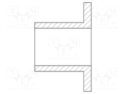 Insulating sleeve; polyamide 66; Øout: 13mm; Øint: 10mm; UL94V-2