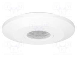 Motion sensor; wall mount; 230VAC; IP20; 6m; Range: 10s÷15min; 360°