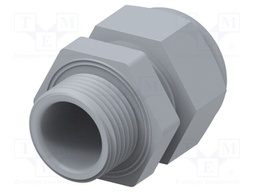 Cable gland; without nut; M20; 1.5; IP68; Mat: polyamide; grey