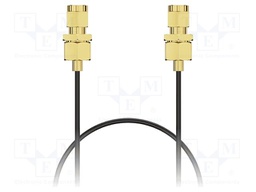 Cable; SMA male,both sides; black; straight,with seal; -40÷85°C