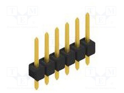 Connector: pin strips; pin header; male; PIN: 6; 2.54mm; THT; 1x6