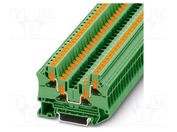 Splice terminal: rail; PTV; 32A; 1kV; push-in; PA; L: 45.7mm; W: 6.2mm