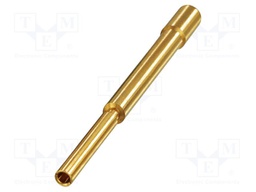 Contact; female; CuZn; gold-plated; crimped