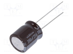 Capacitor: electrolytic; low impedance; THT; 390uF; 25VDC; ±20%